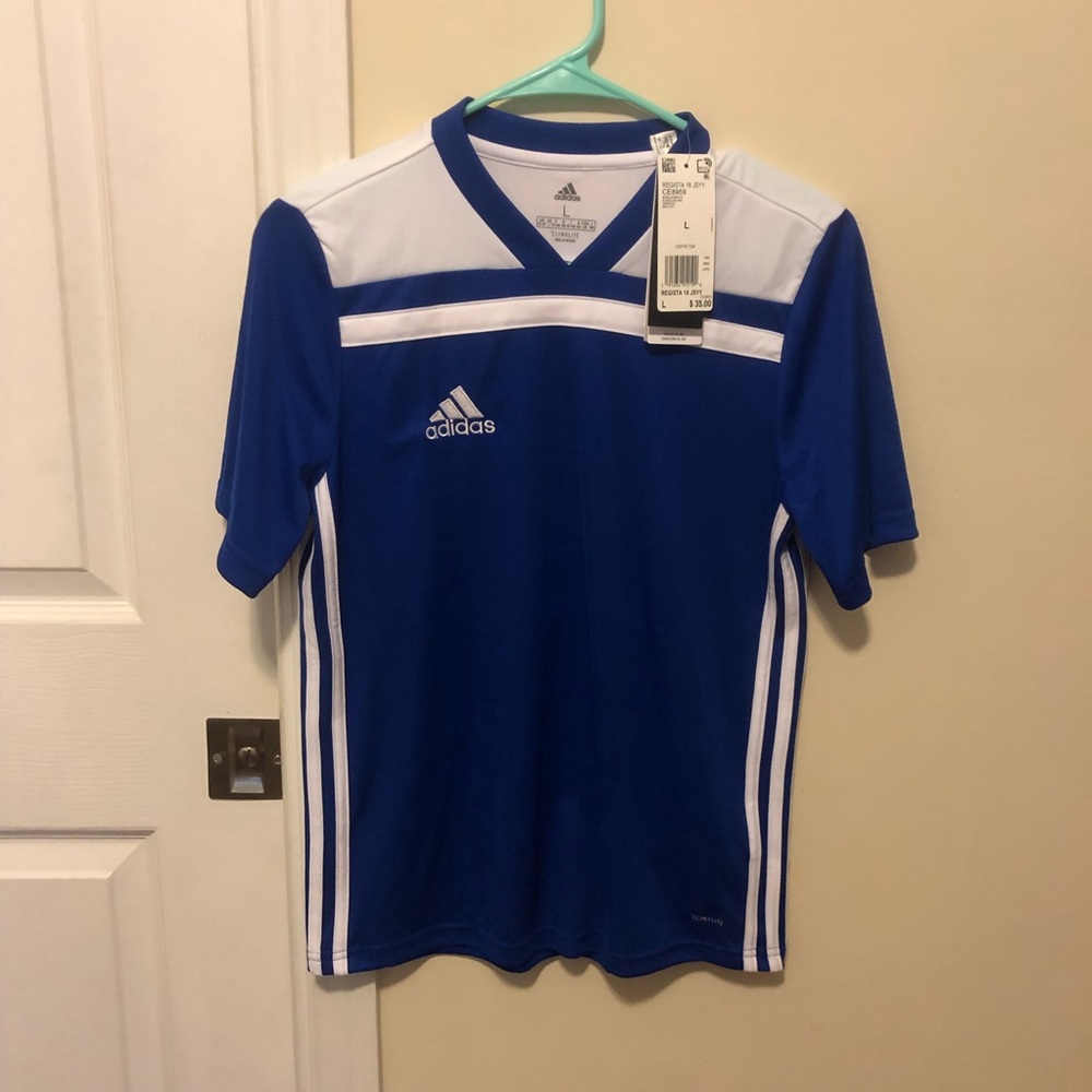 ADIDAS Soccer Jersey - Size Large Kids - NWT